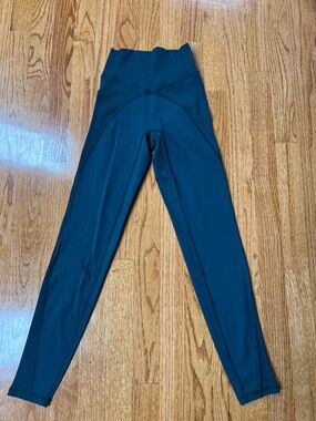 Aerie High-Waist Teal Active cropped length Leggings
